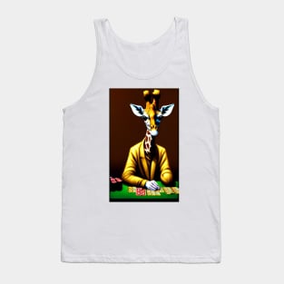 Jack Playing A Lucky Game Of Cards Tank Top